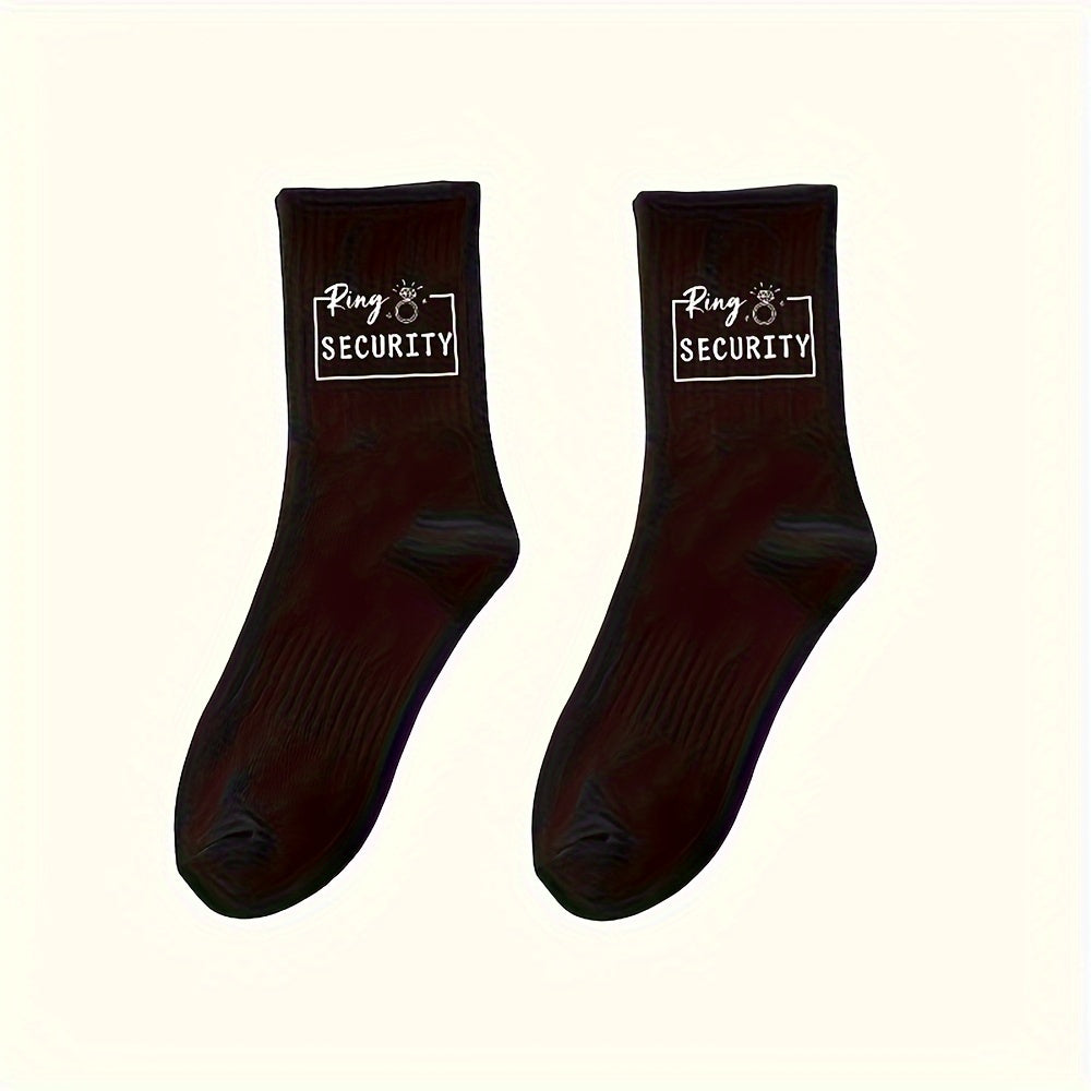 Polyester Wedding Ring Security Crew Footwear Gift for Groomsman