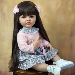 55 Reborn Toddler Dolls Soft Silicone Baby Dolls Halloween Christmas Gift