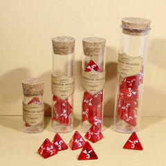 Healing Potion Series Red Polyhedral Dice Set