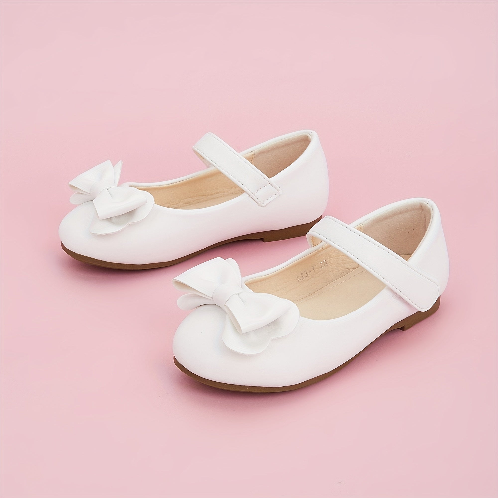 Bowknot Solid Flat Shoes For Girls Lightweight Walking Shoes