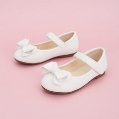 Bowknot Solid Flat Shoes For Girls Lightweight Walking Shoes