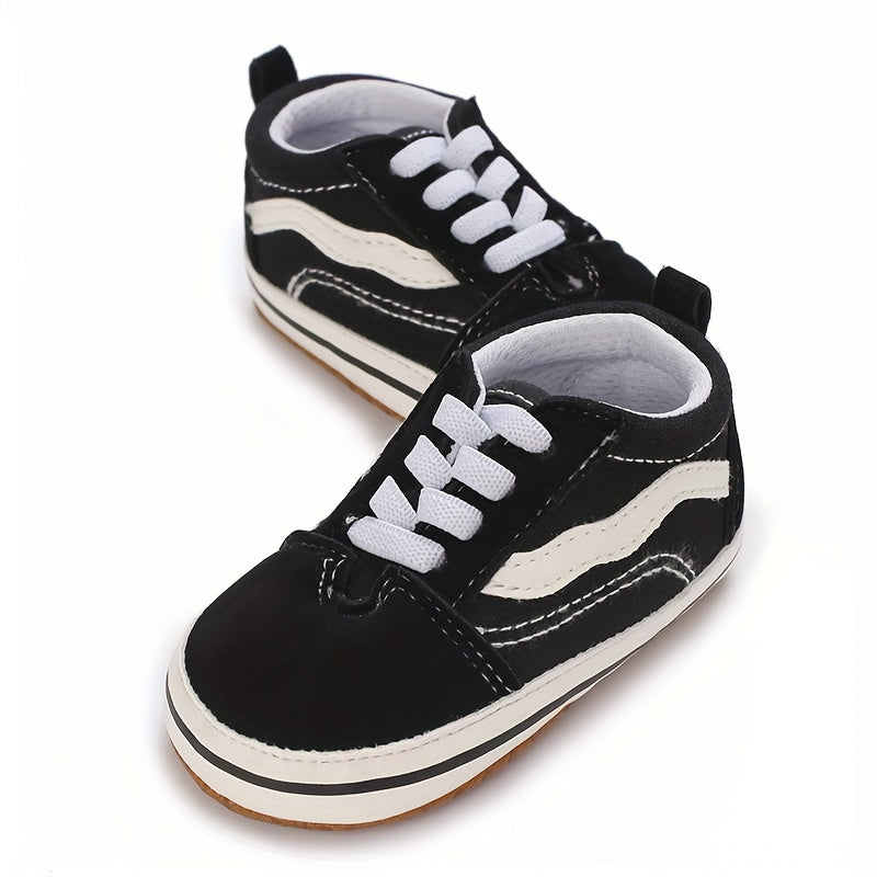Baby Boys Canvas Sneakers Lightweight Non Slip Shoes