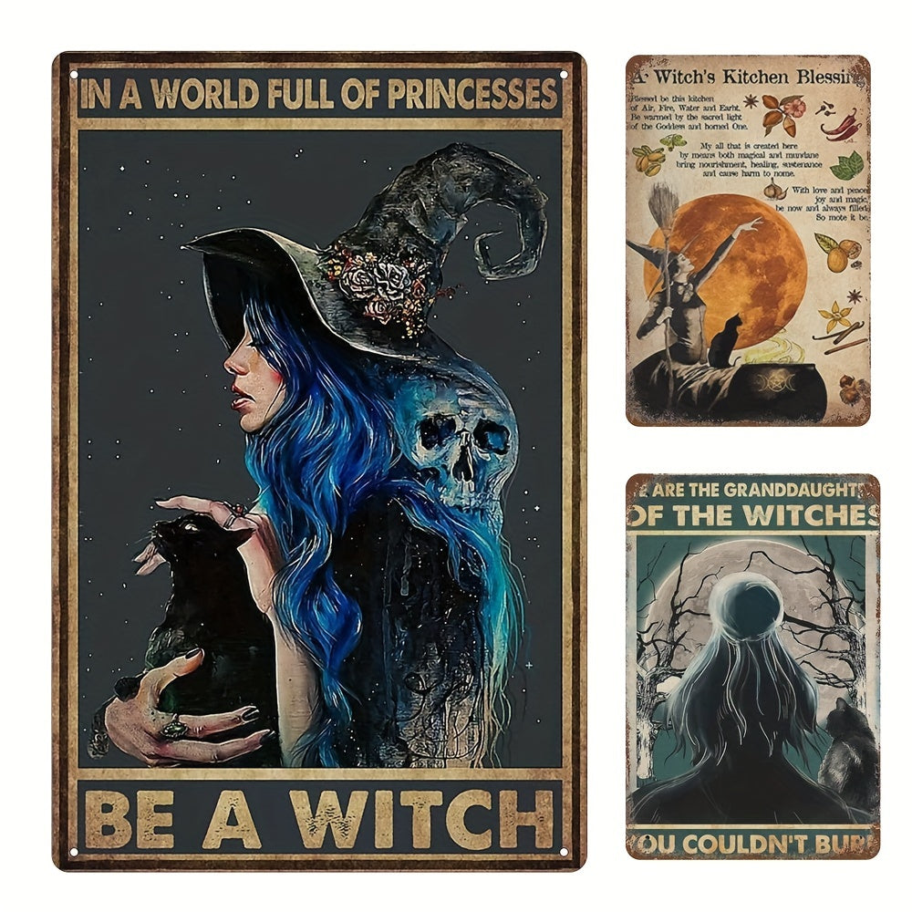 Princesses Be A Witch Wall Metal Tin Sign Retro Wall Decor Art