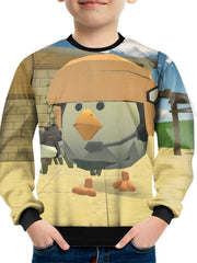 Teens Cartoon 3D Print Sweatshirt Kids Casual Pullover Street Wear