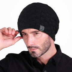Winter Slouchy Hat Beanie Men Women Velvet Lining Thermal Outdoor