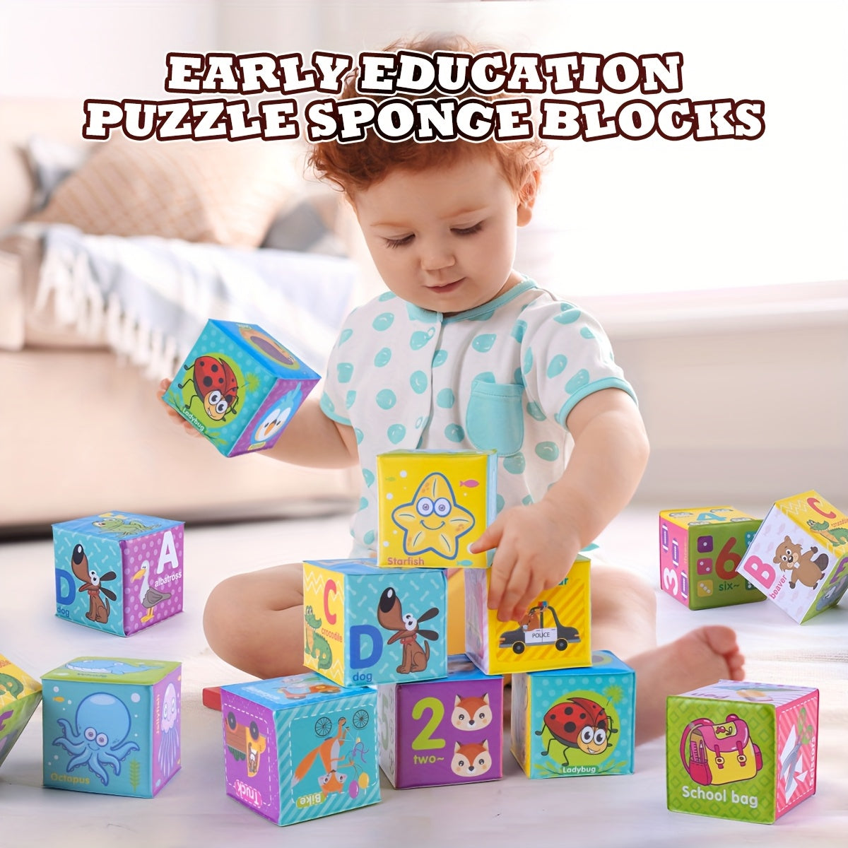 Baby Soft Building Blocks Sensory Experience Lightweight Stacking Fun