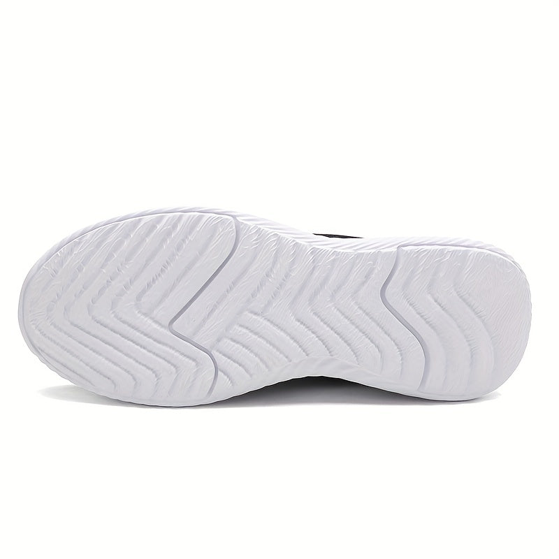 Women's Solid Running Shoes Flying Woven Mesh Breathable Walking Shoes