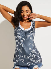 Floral Print Sleeveless Tank Top for Women