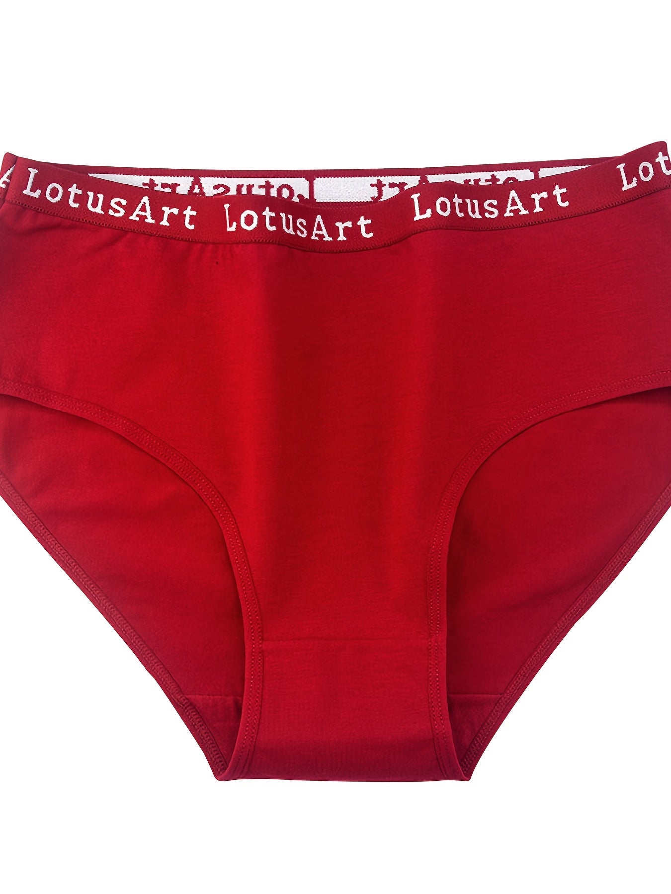 3pcs High Waist Letter Briefs Intimates Panties Women's Lingerie