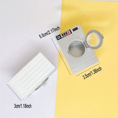 Mini Drum Washing Machine Doll House Accessory