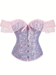 Lace Corset Bustier Tummy Control Body Shaper Women's Lingerie