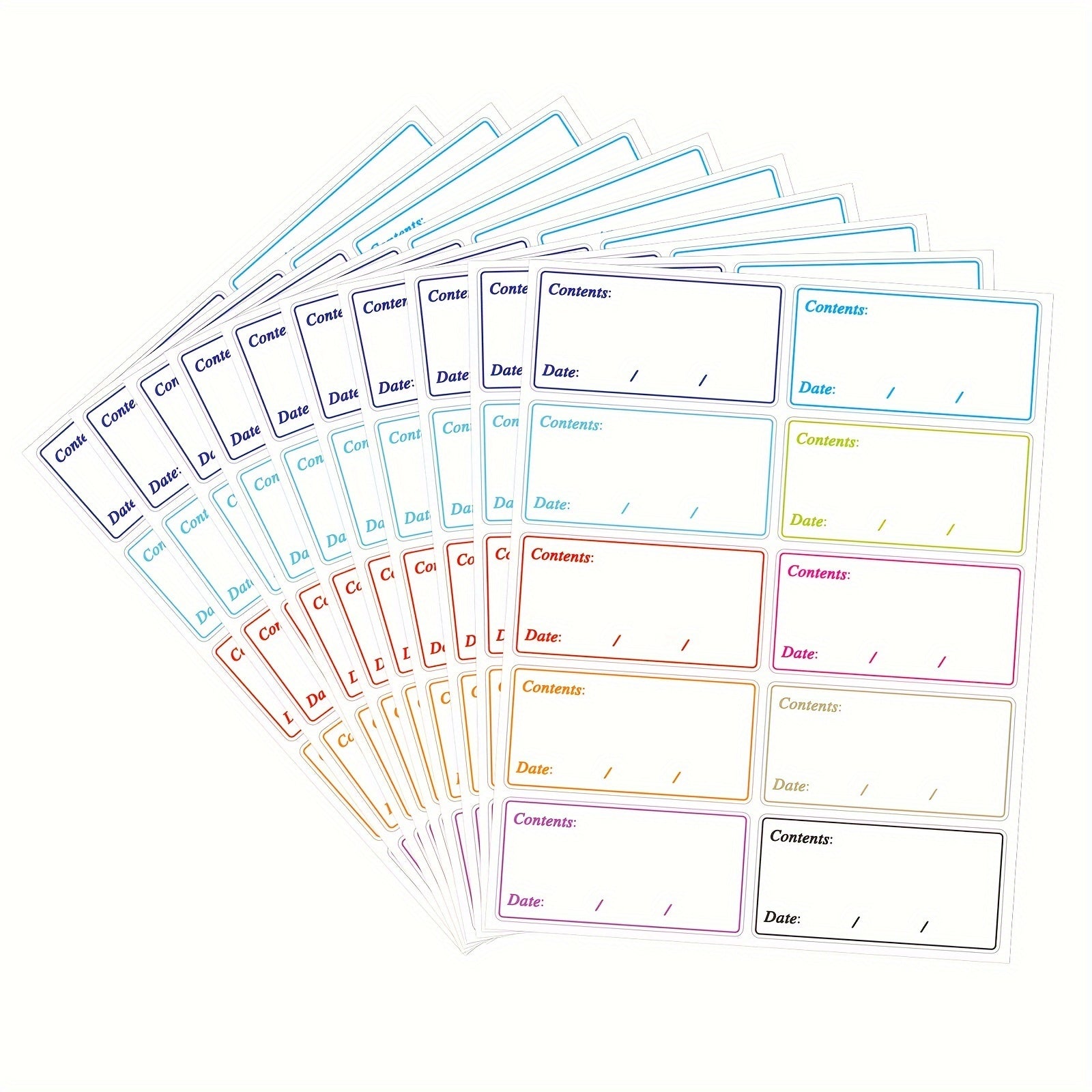 10pcs Multicolor Removable Food Date Marker Label