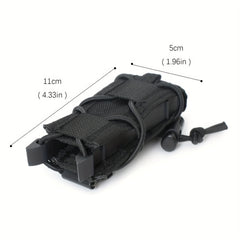 9MM Single Mag Pouch Molle Flashlight Holder