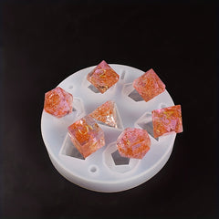 2pcs DIY Crystal Epoxy Resin Mold Dice Silicone Mold Game Lover Party