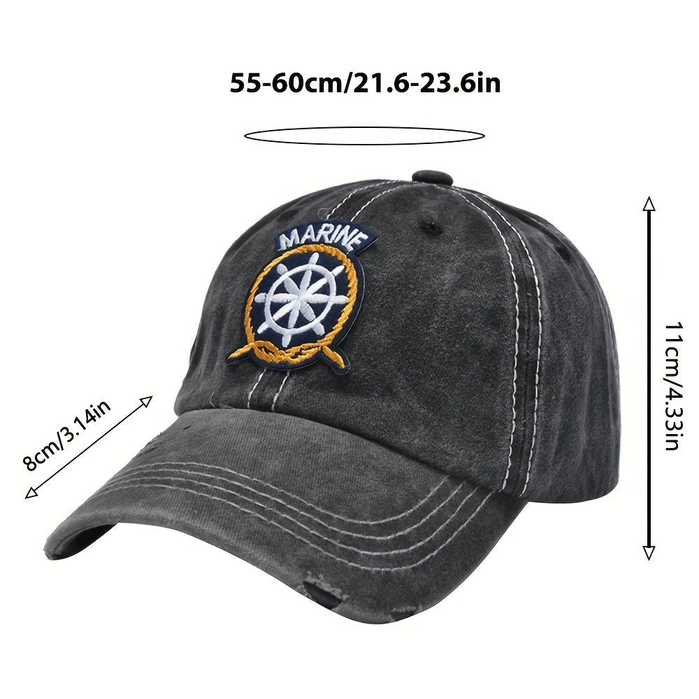 Sturdy Washed Baseball Cap Dad Hat Adjustable Retro Cap