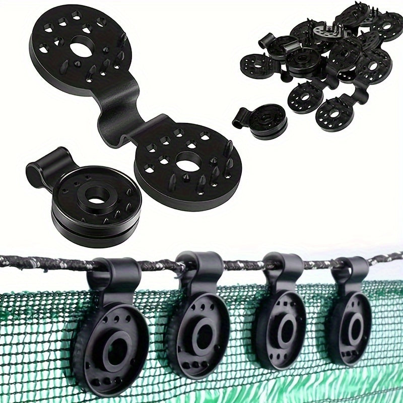 20pcs Heavy Duty Cloth Clamps for Nets, Reusable Plastic Clip