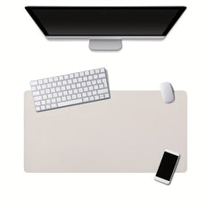 Double Sided PU Leather Mouse Pad Notebook Office Desk Pad Waterproof