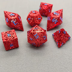 7pcs Hollow Copper Dice For Entertainment Fun Game Dice