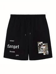 Men's Broken Heart Shorts Bottoms Drawstring Waist Casual Summer Men's Clothes