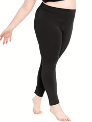 Solid High Rise Fitness Leggings