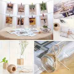 30 0 Meter 2pcs Natural Jute Rope Hemp Rope Home Wedding Decoration