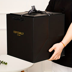 Transparent Large Gift Wrapping Box w/ Lights for Celebration