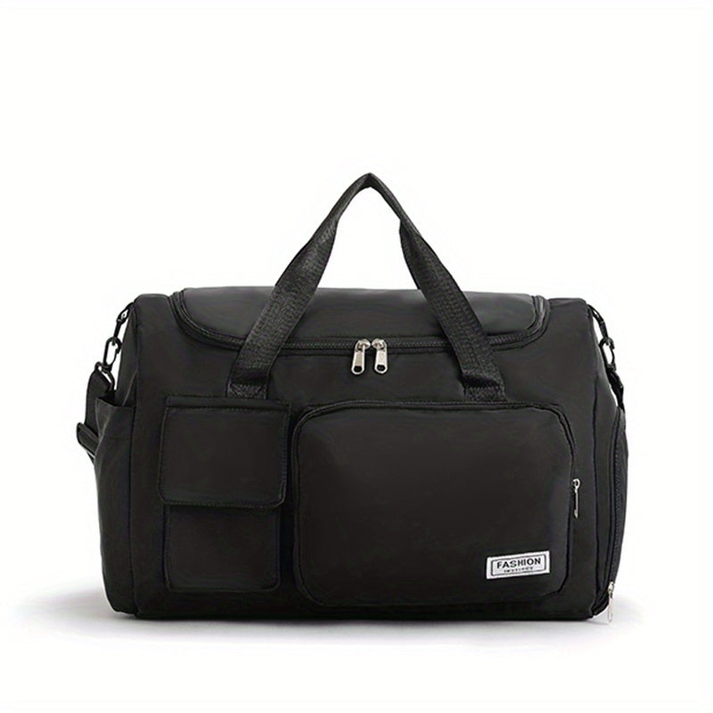 Large Capacity Carry on Tote With Shoe Compartment Waterproof Luggage Bag