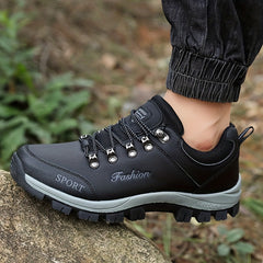 Men's Lace Up Hiking Shoes Breathable Anti-Skid Durable for Camping