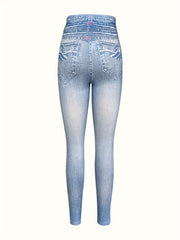 Denim Butterfly Yoga Tight Pants Fitness Leggings