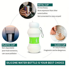 Portable Silicone Foldable Water Cup for Outdoor and Travel
