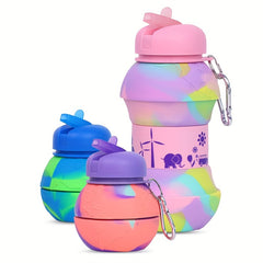 550ml Collapsible Water Bottle Portable Silicone Water Bottles
