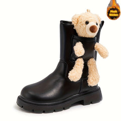 Bear Boots With Zipper For Girls Lightweight Non Slip Boots