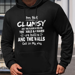 Men's Cozy Print Hooded Sweatshirt for Winter