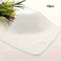 10pcs Cotton Disposable Square Towels for Hotels Bathrooms 24 0 24