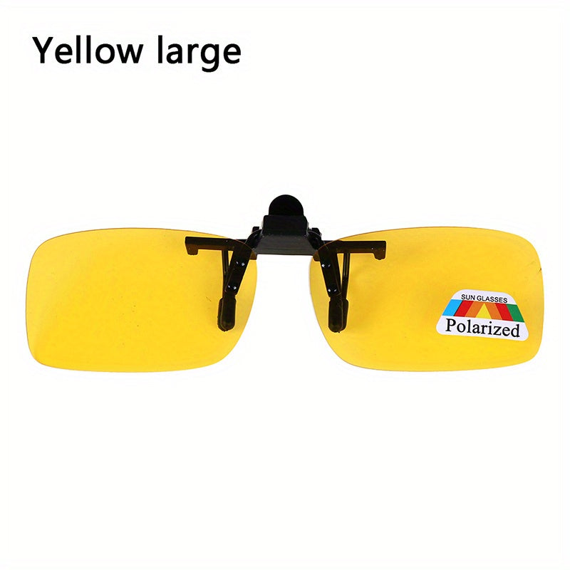 Men's Polarized Clip on Night Vision Driving Sunglasses