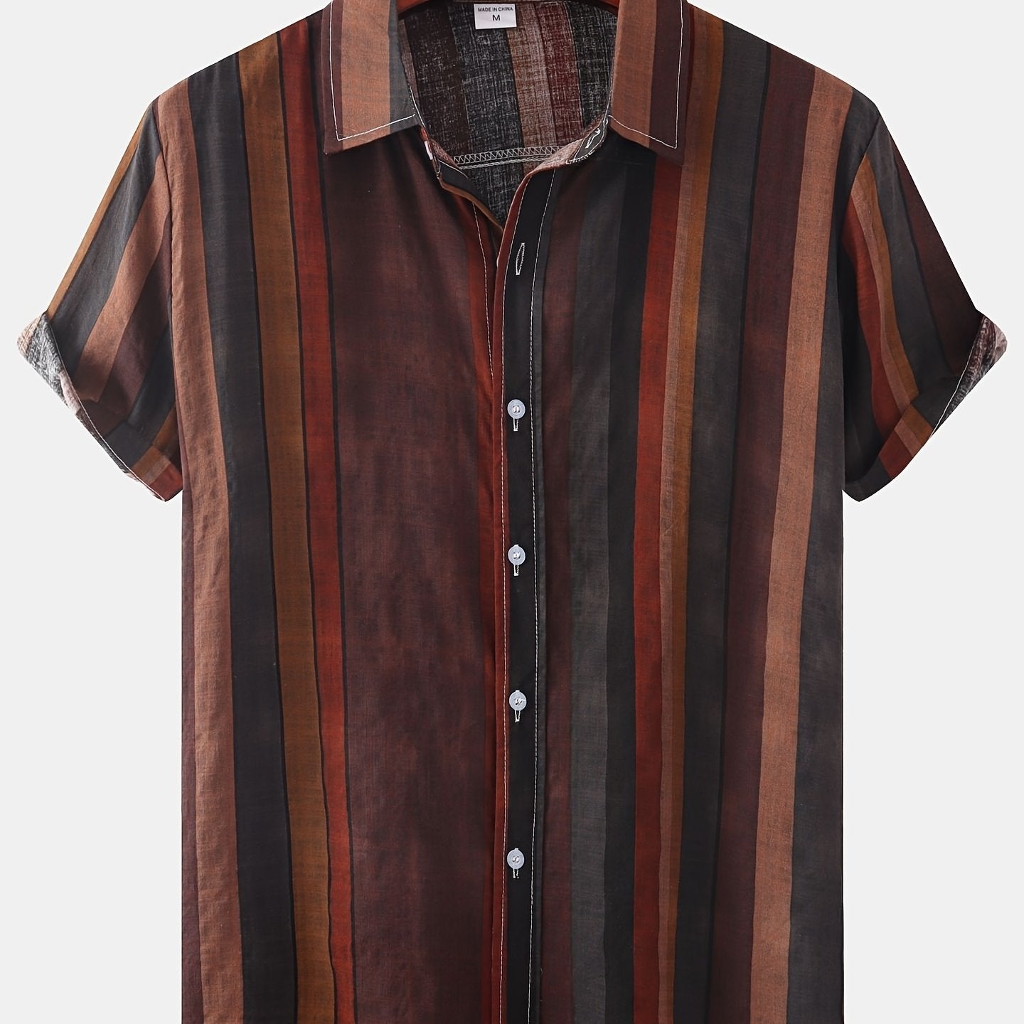Mens Semi Formal Stripe Pattern Shirt