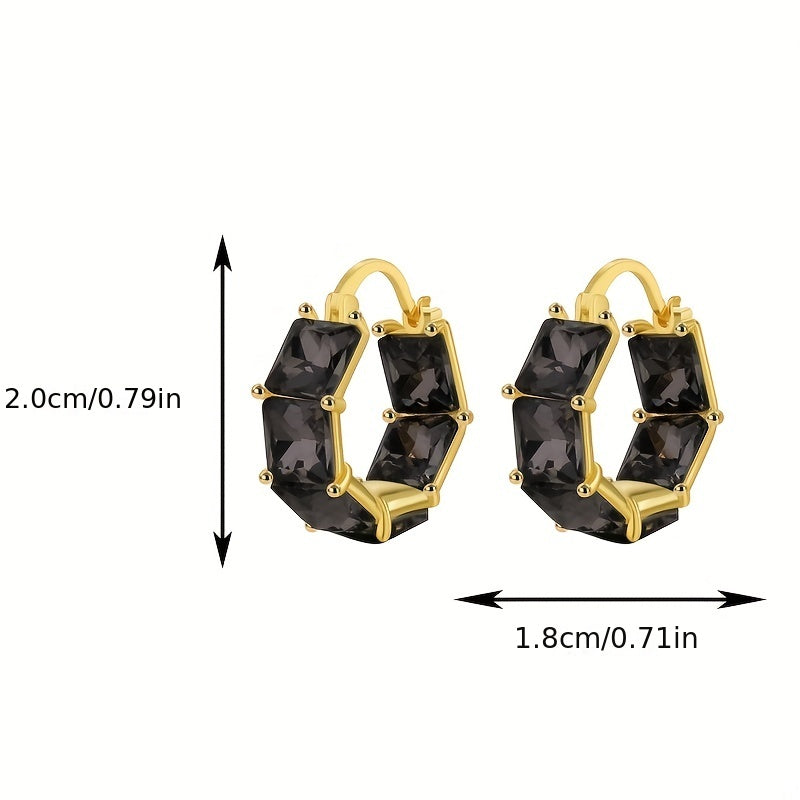 Crystal Ladies Earrings Pop Retro Style Casual Holiday Jewelry