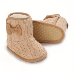 Bowknot Soft Warm Boots for Baby Girls