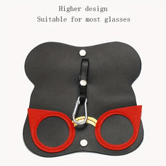 Owl Cat Eyes Heart Flowers Pattern PU Leather Keychain Storage Box