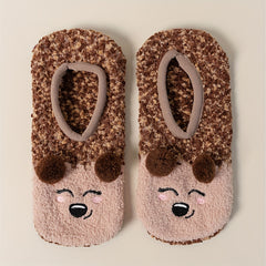 Cute Cartoon Print Fuzzy Socks for Women