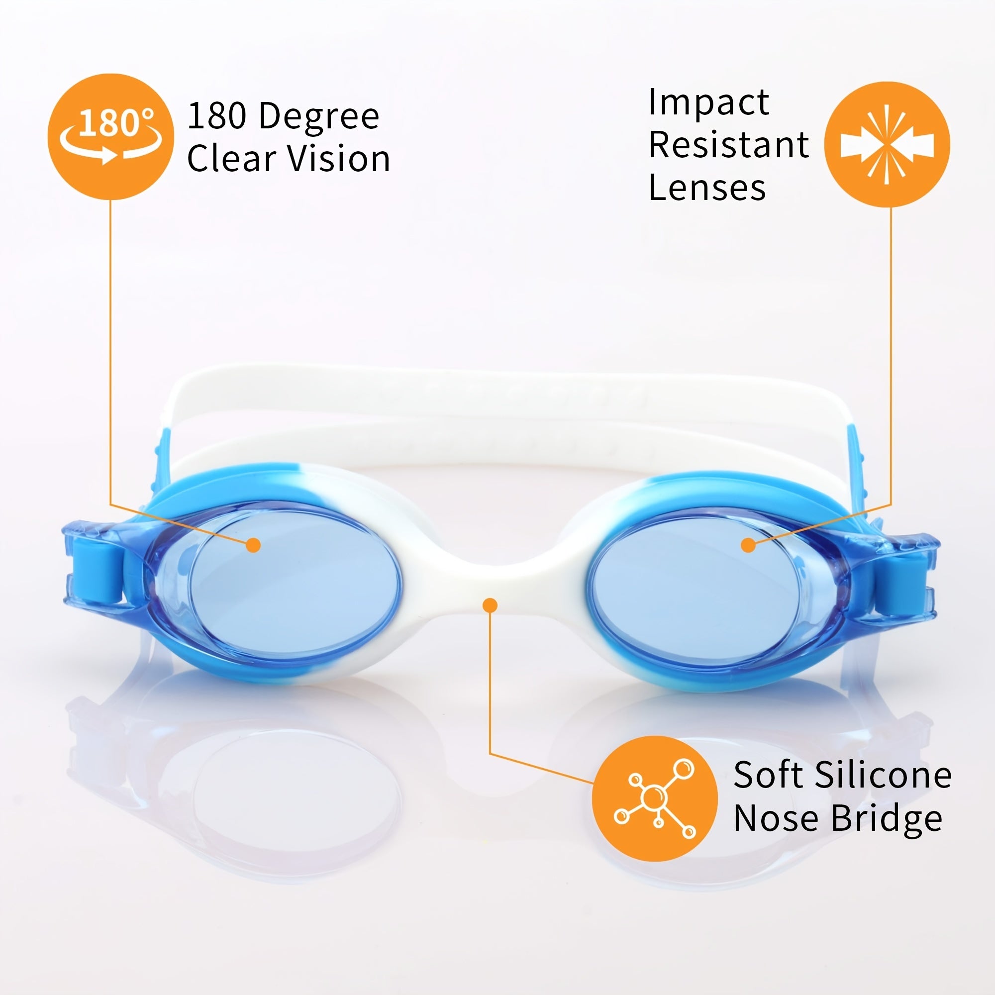 Kids Swimming Goggles 4 Pack Anti Fog UV Protection