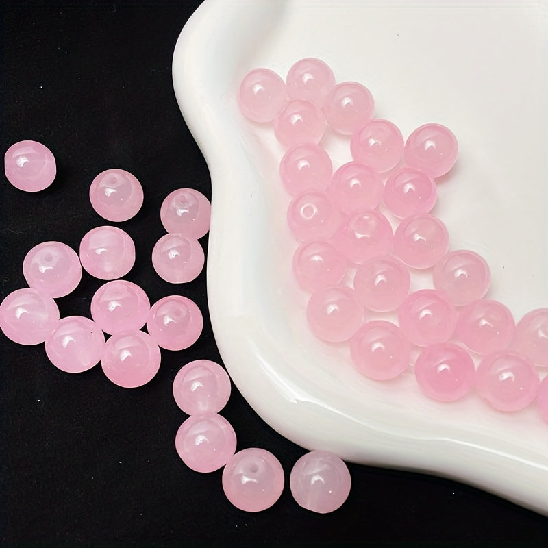 8mm Glass Beads Multicolor DIY Bracelet Necklace Jewelry Accessories