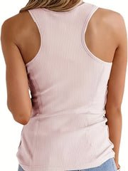 Scoop Neck Sleeveless Tank Top for Women