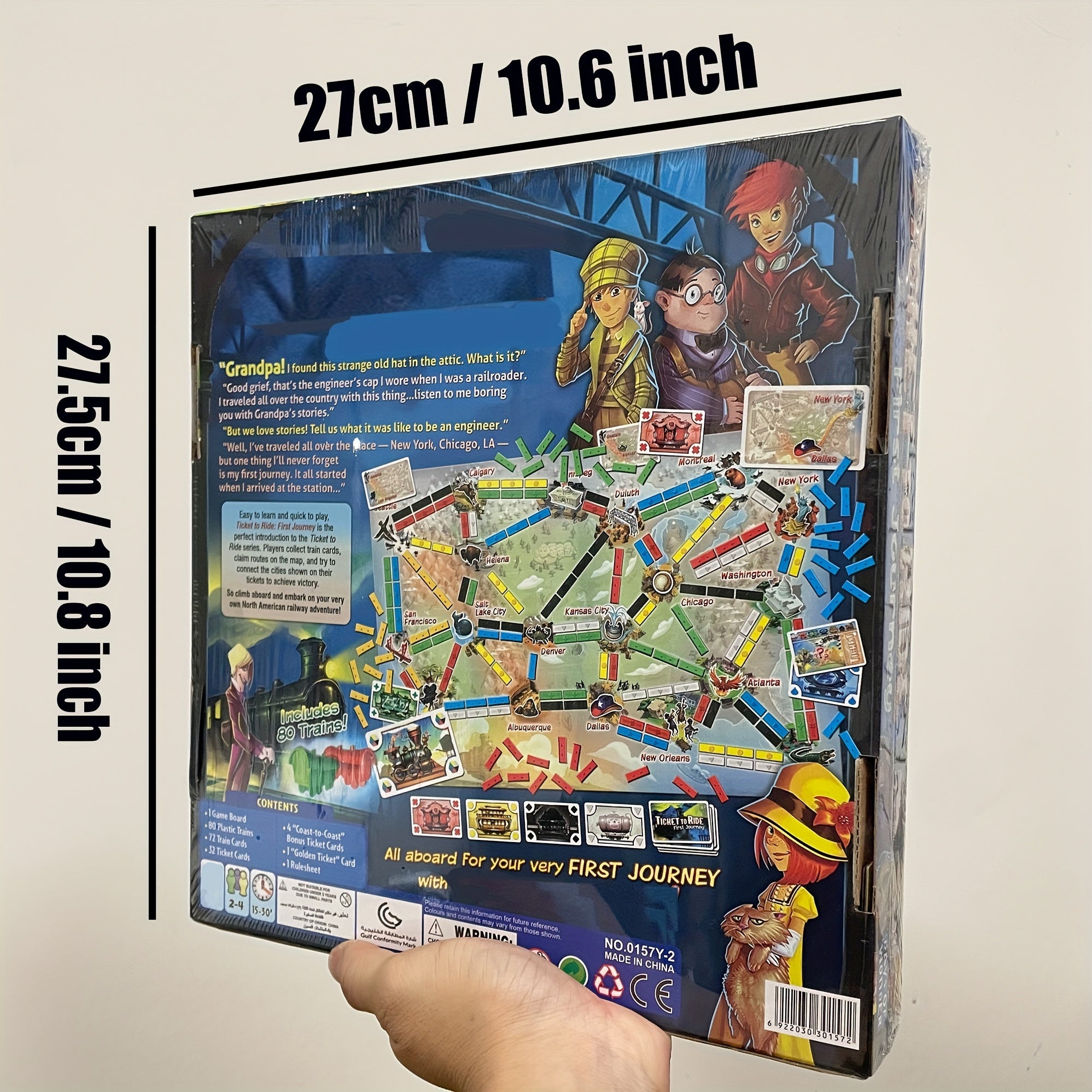 Train Adventure Strategy Board Game for 2-4 Players
