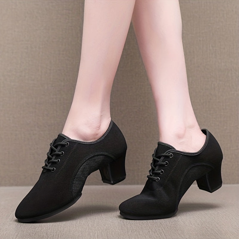 Soft Bottom Lace Up Jazz Dance Shoes