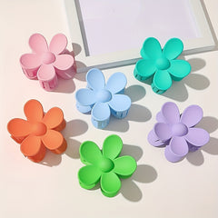 6pcs Girls Sweet Flowers Claw Clips Hair Accessories