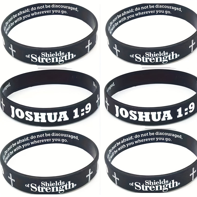 Bible Pattern Silicone Bracelet Rubber Wristband