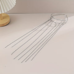 Long Tassel Rhinestone Hair Hoop Fairy Flash Head Hoop