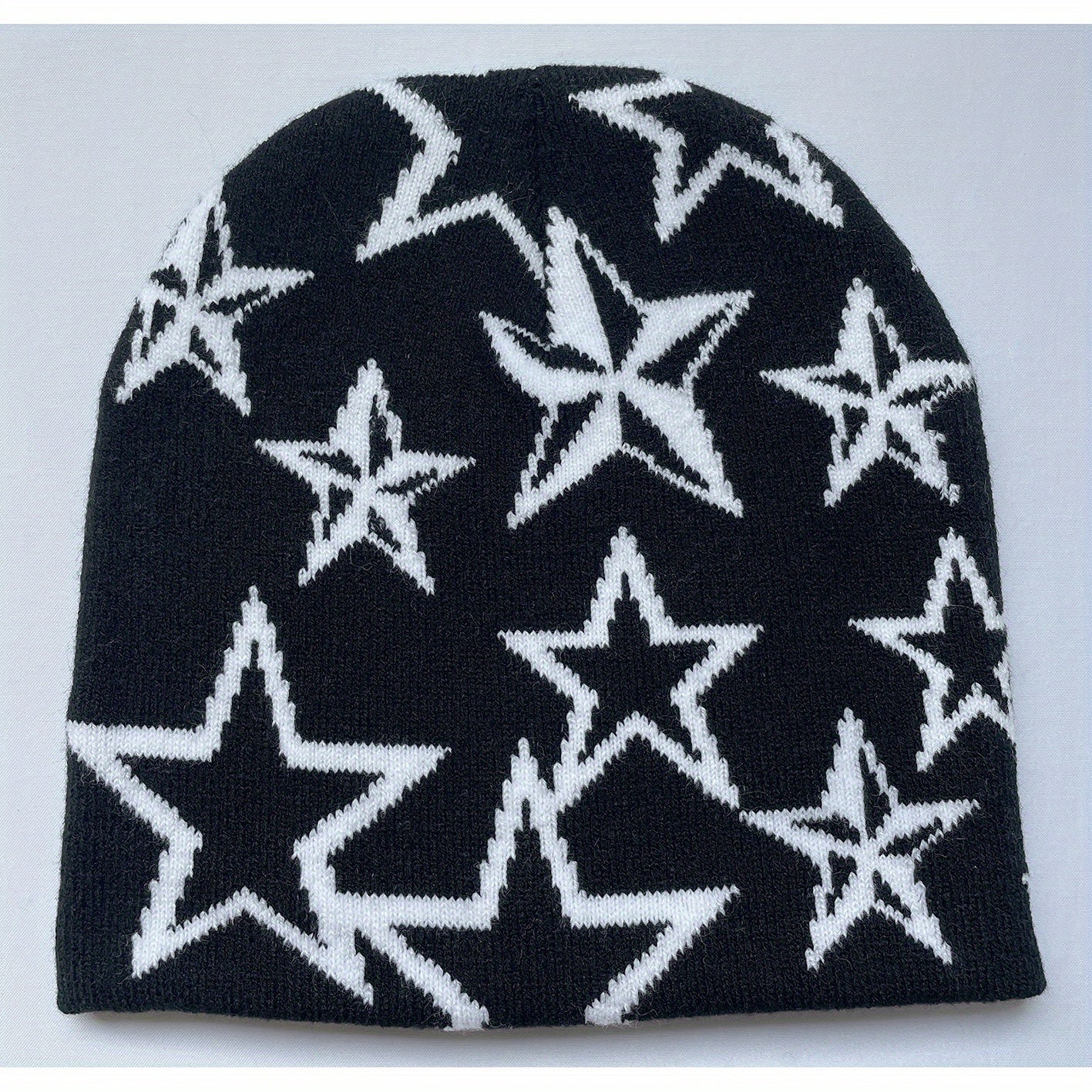 Pentagram Knitted Hat Jacquard Hat Hip Hop Hat Outdoor Sports Street Hat