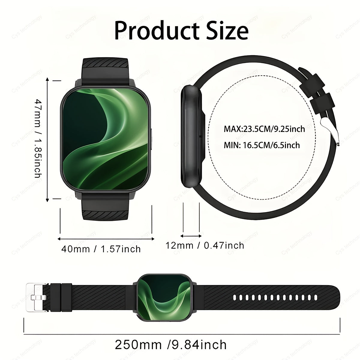 Lucky Smartwatch: Calls, Messages, Music - Android Compatible